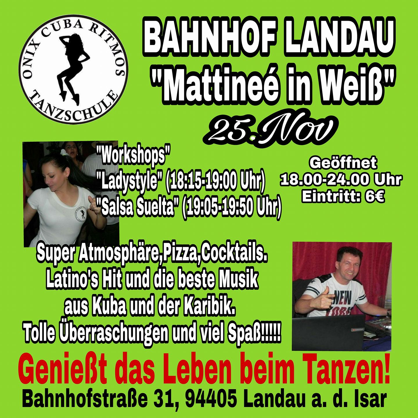 MATTINEÉ IN WEIß. (White Party) (Karibische Abend)