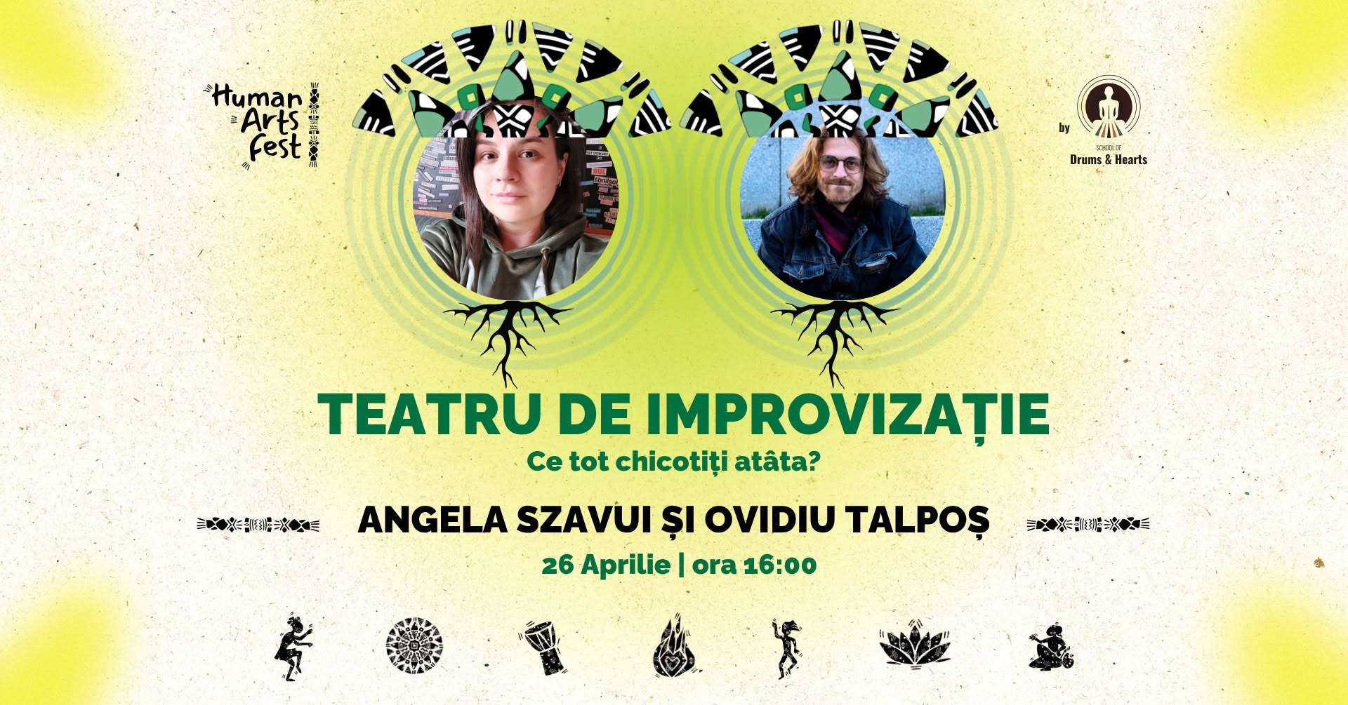 Teatru de improvizație - Ce tot chicotiți atâta? cu Angi și Ovi Human Arts Fest
