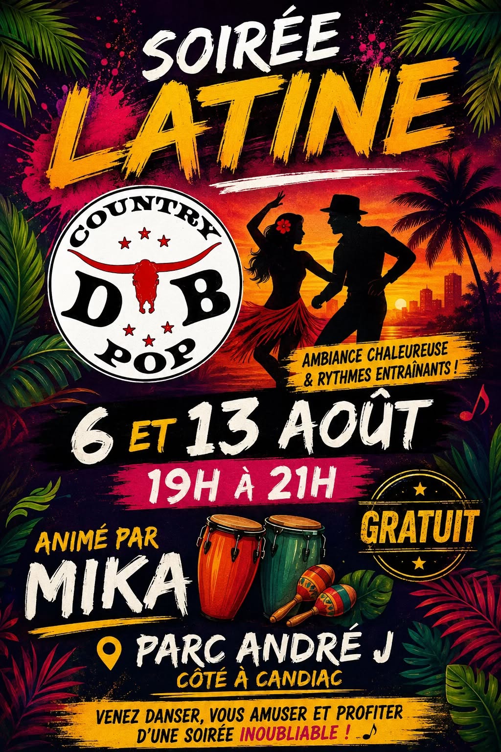 Soirée latine extérieure