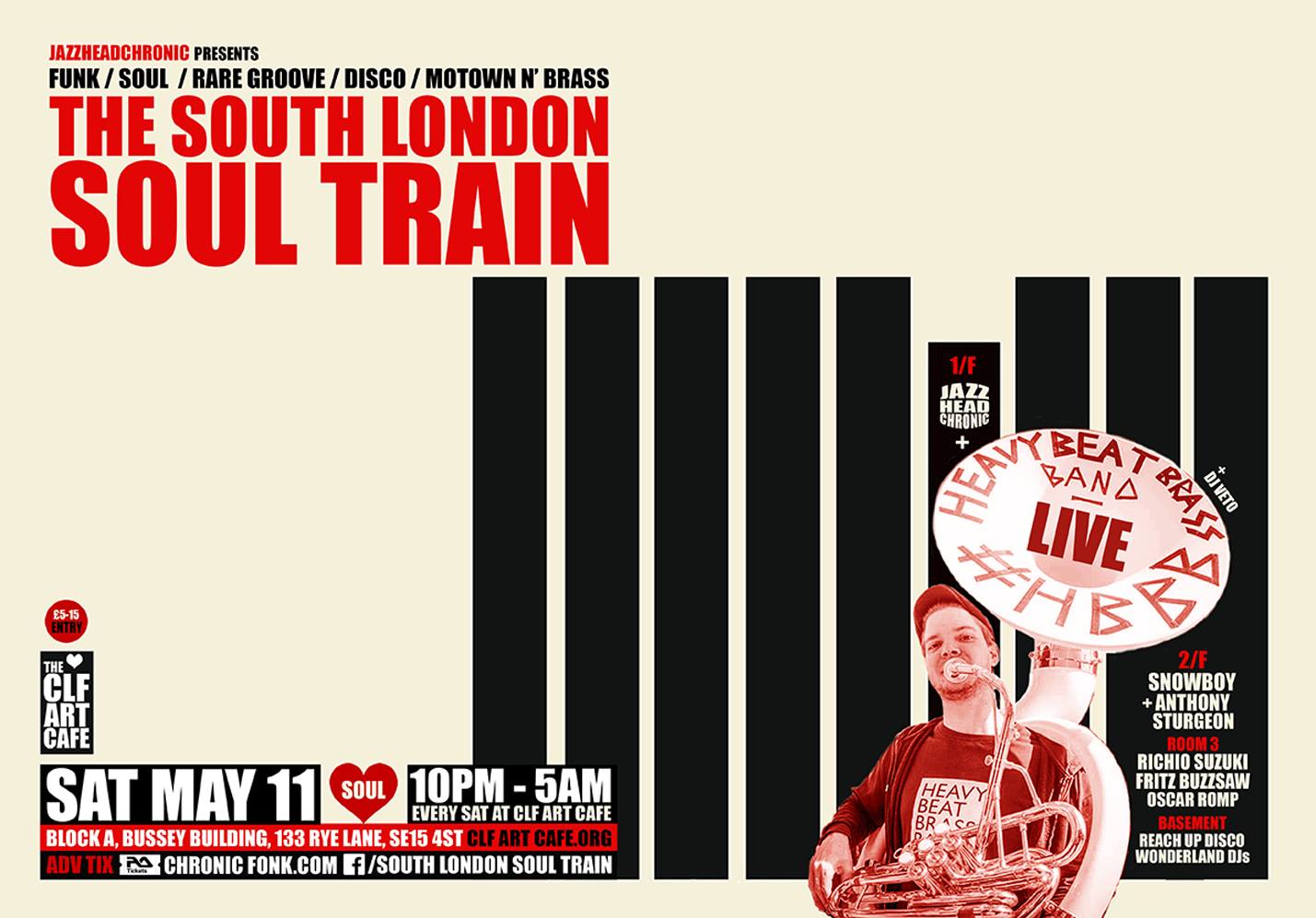 The South London Soul Train w Heavy Beat Brass Band (Live) + Moh