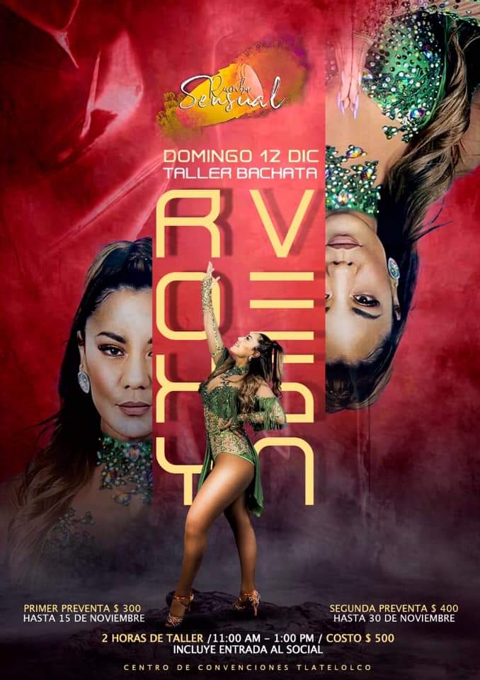 Taller con Roxy Vega en Rumba Sensual - dom 12 diciembre