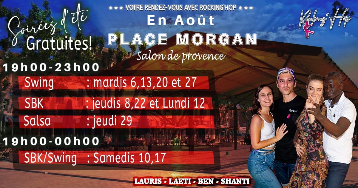 Soirée Swing gratuite place Morgan mardi 6 Août !