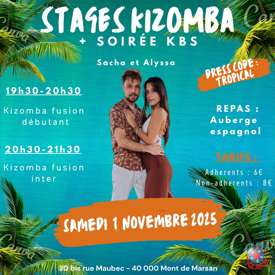 Stages KIZOMBA + soirée KBS