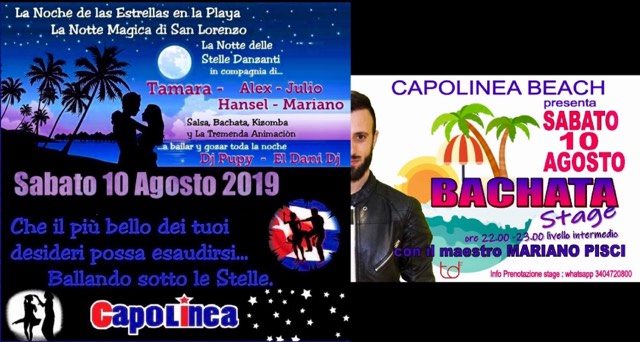 La Notte delle Stelle al Capolinea Beach - Sabato 10 Agosto