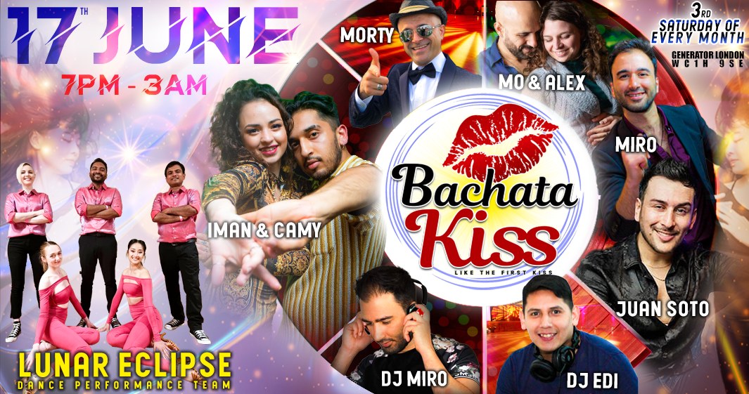 Bachata Kiss, June - Bachata classes and parties in London