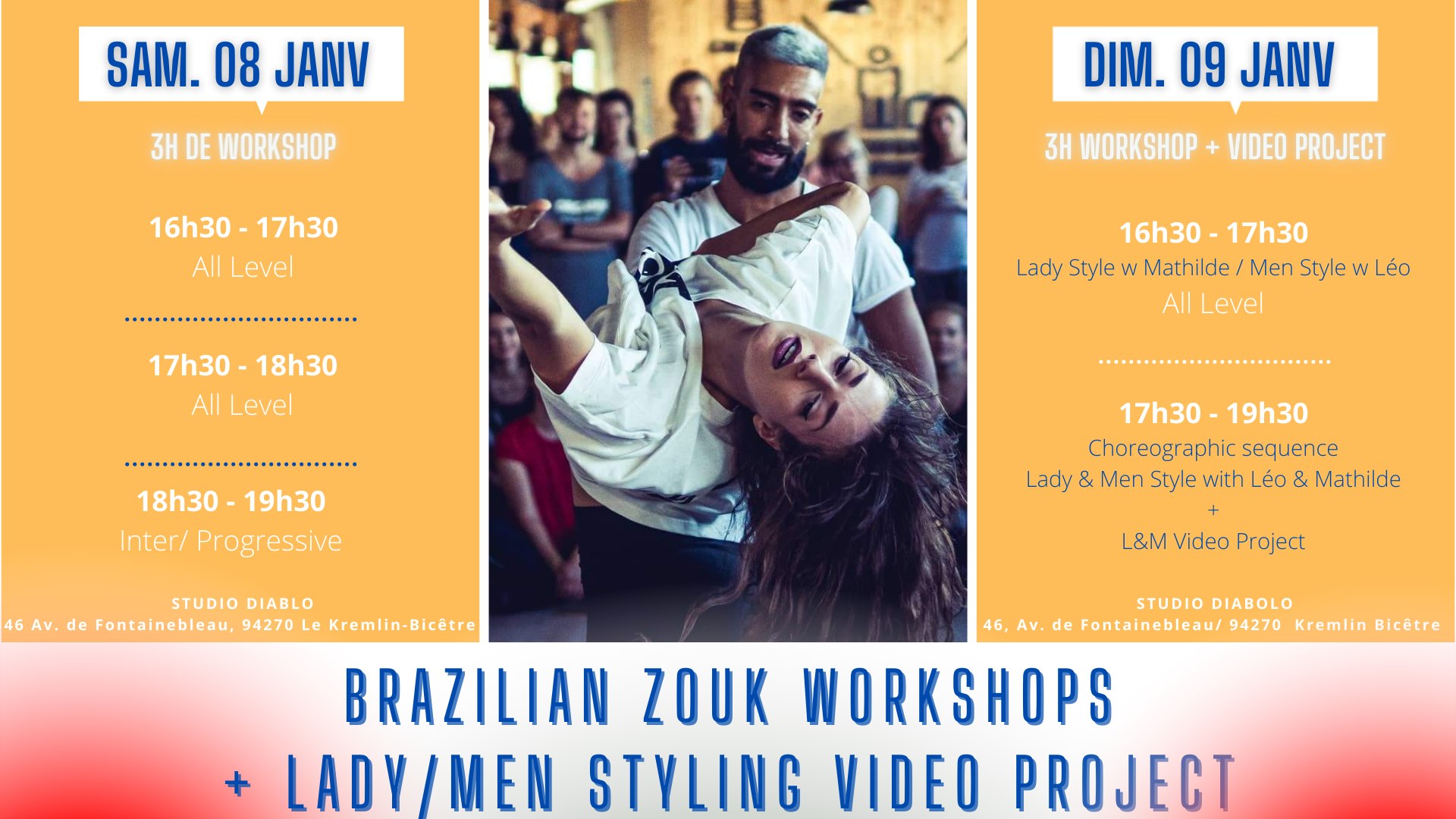 Léo & Mathilde - Brazilian Zouk Workshops + Party II
