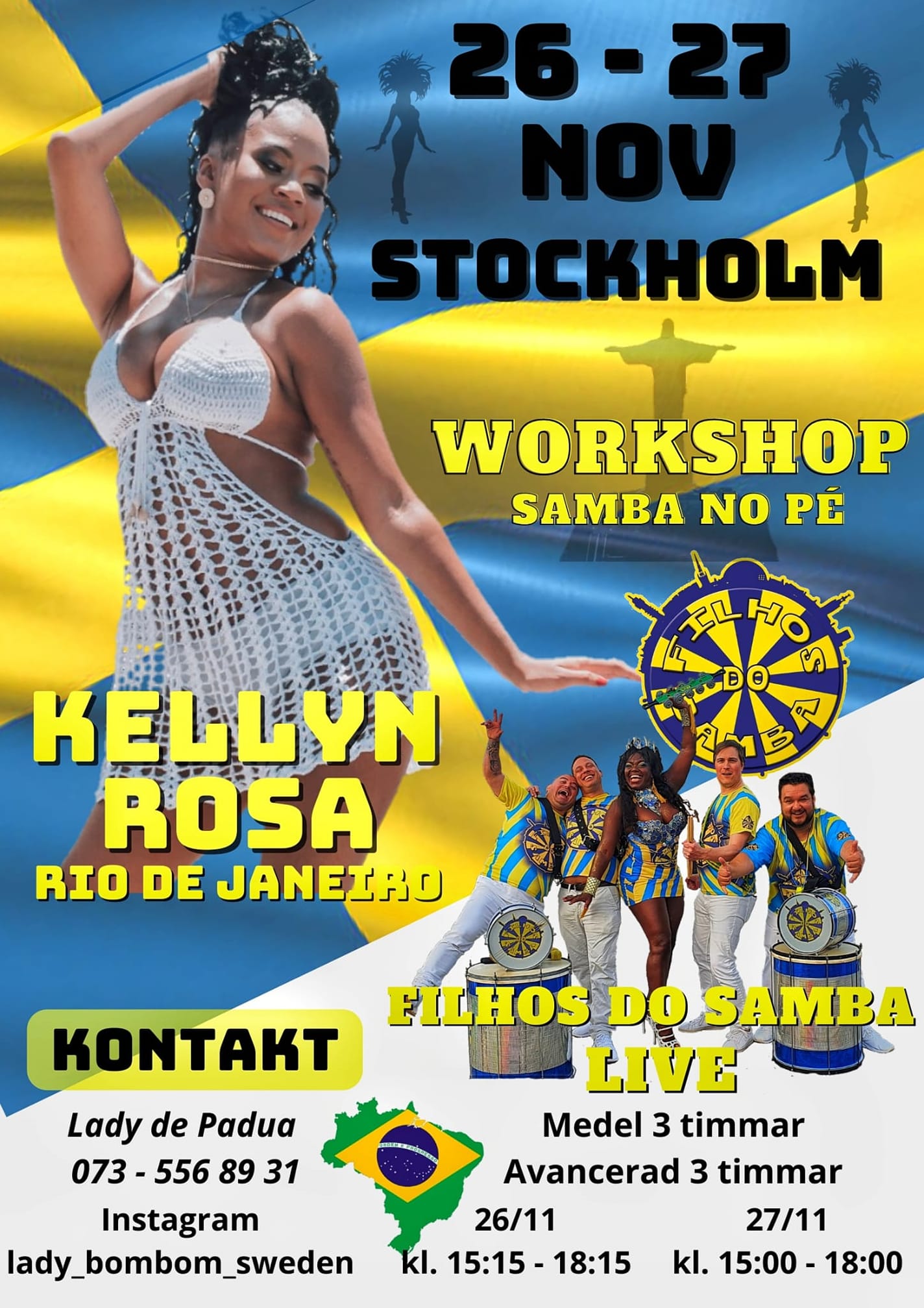 SAMBA WORKSHOP MED KELLYN ROSA IN STOCKHOLM