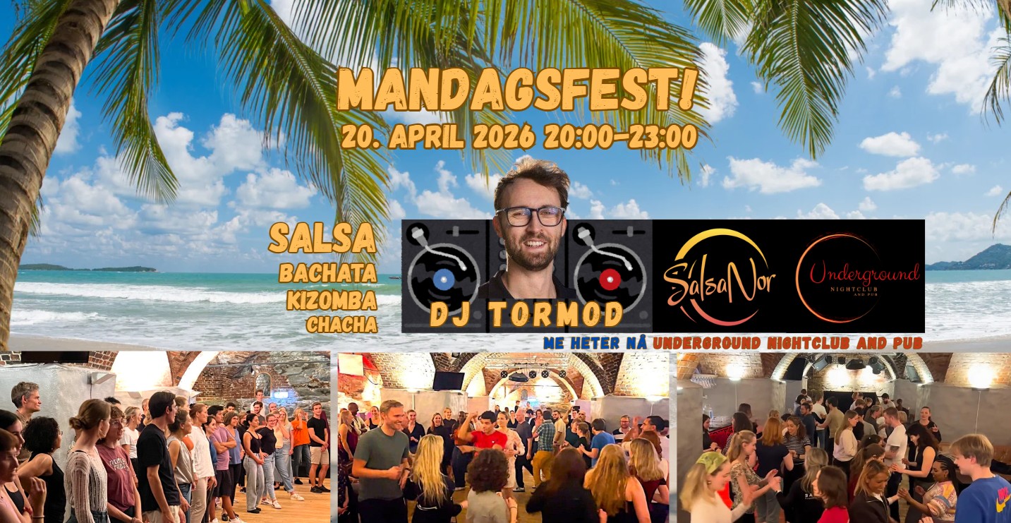 MandagsFest@Underground 20. April - with DJ Tormod