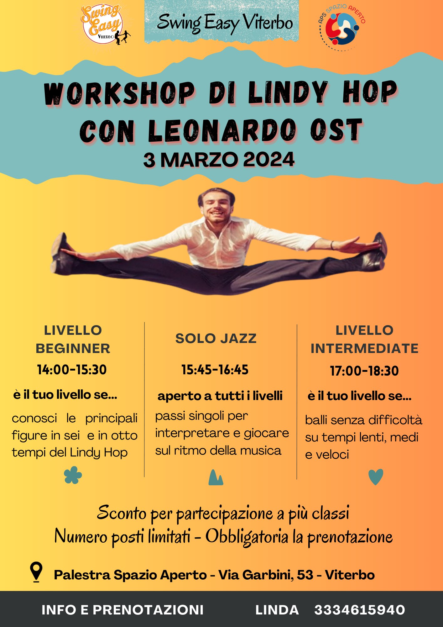 Workshop di Lindy Hop con Leonardo Ost