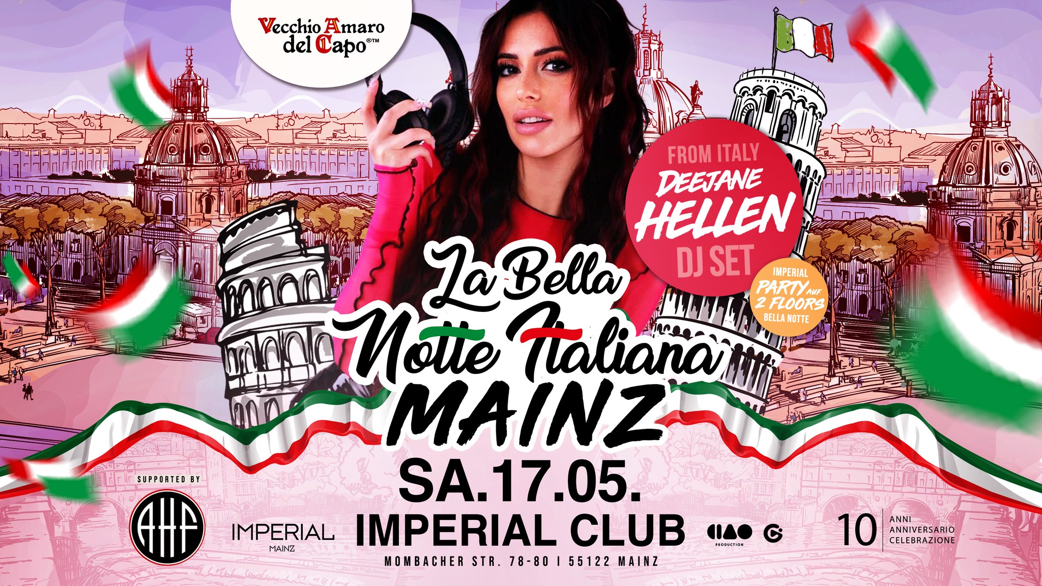 La Bella Notte Italiana • 17.05. • Mainz con DJ HELLEN