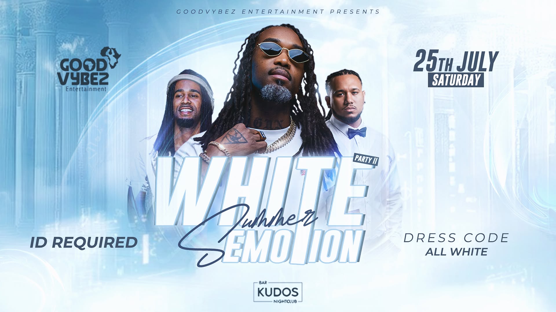 GOODVYBEZ ENTERTAINMENT✩ WHITE SUMMER EMOTION✩RAHIZ LIVE ACT