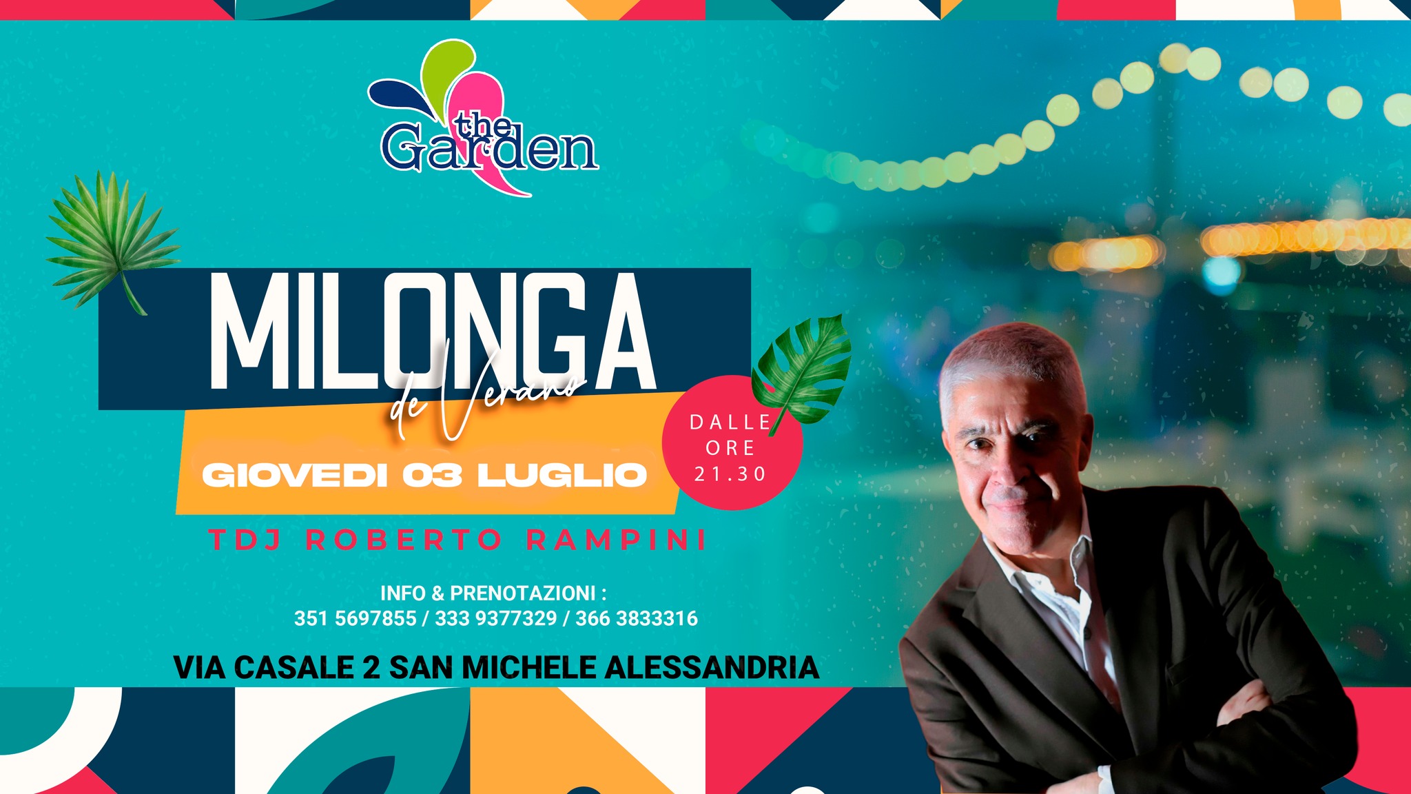 Giovedi 03 Luglio Milonga de Verano Tdj Roberto Rampini