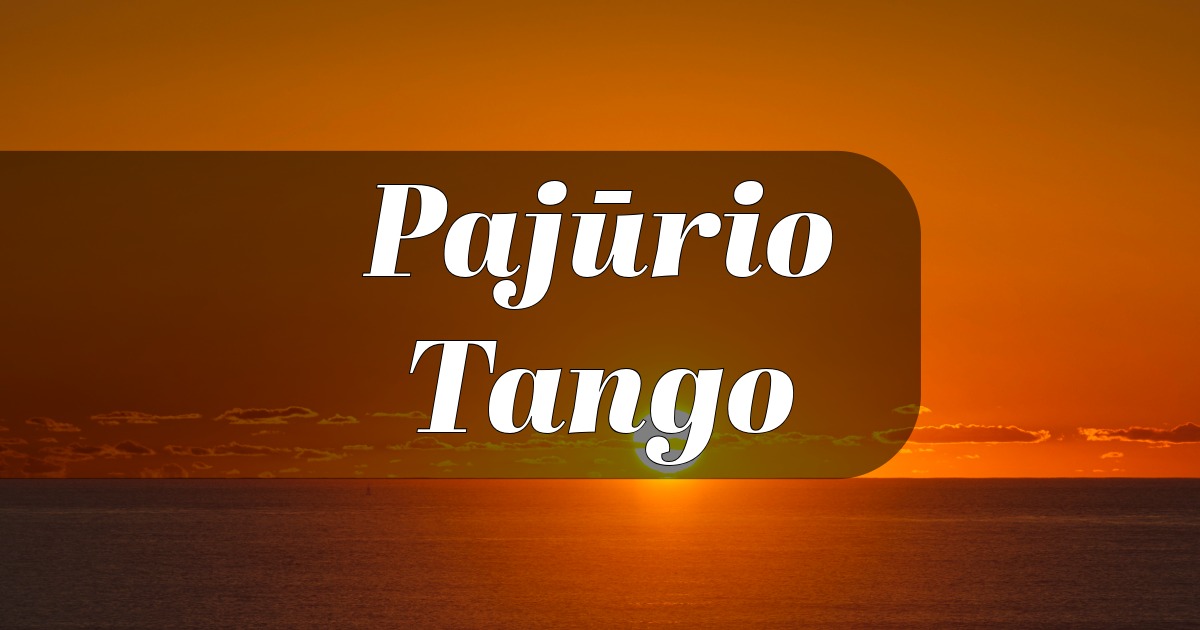 Argentinietiško Tango Šokio Pamokos Klaipėda #5