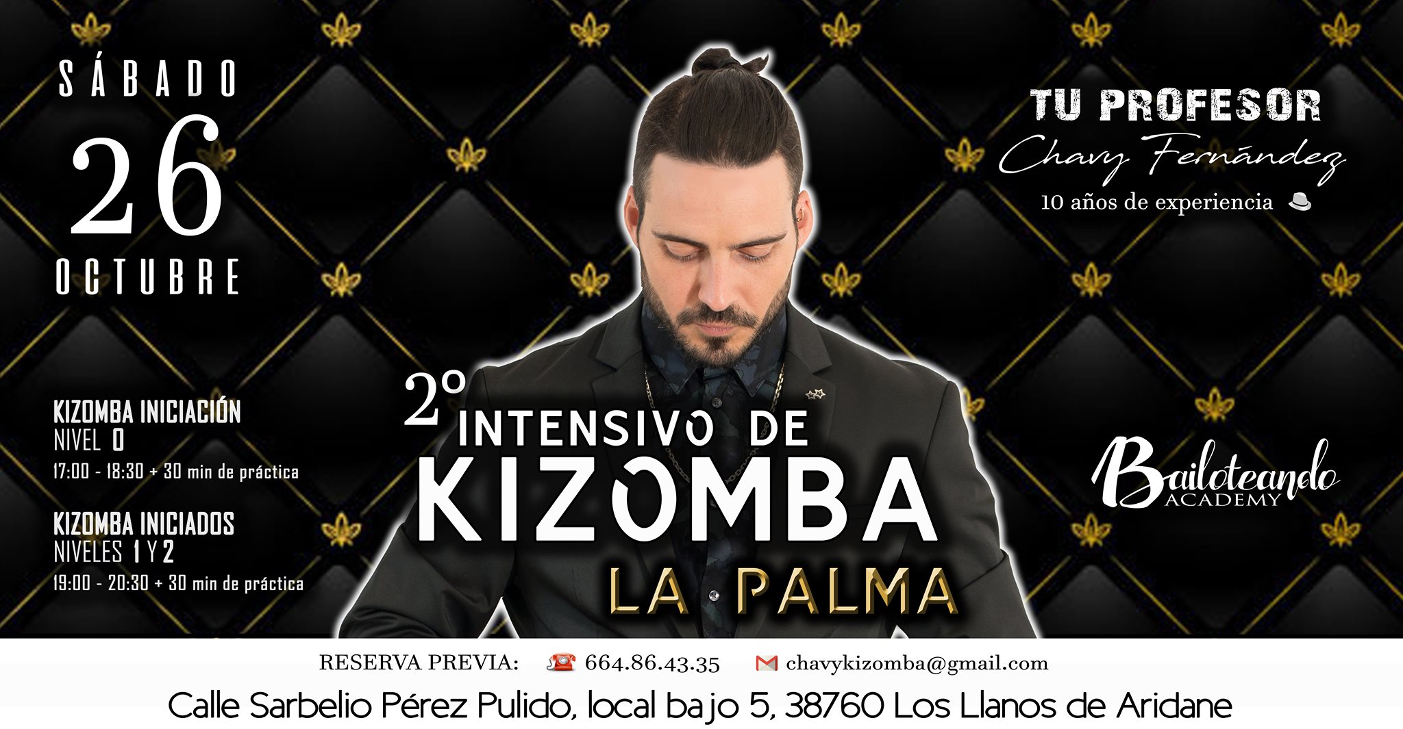 2º Intensivo de Kizomba con Chavy Fernández en La Palma