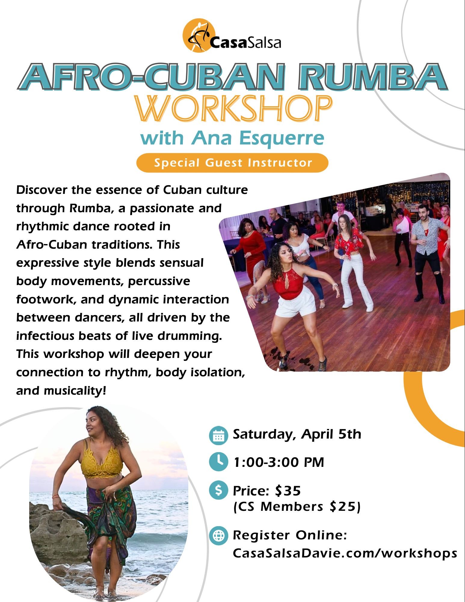 Afro-Cuban Rumba workshop with Ana