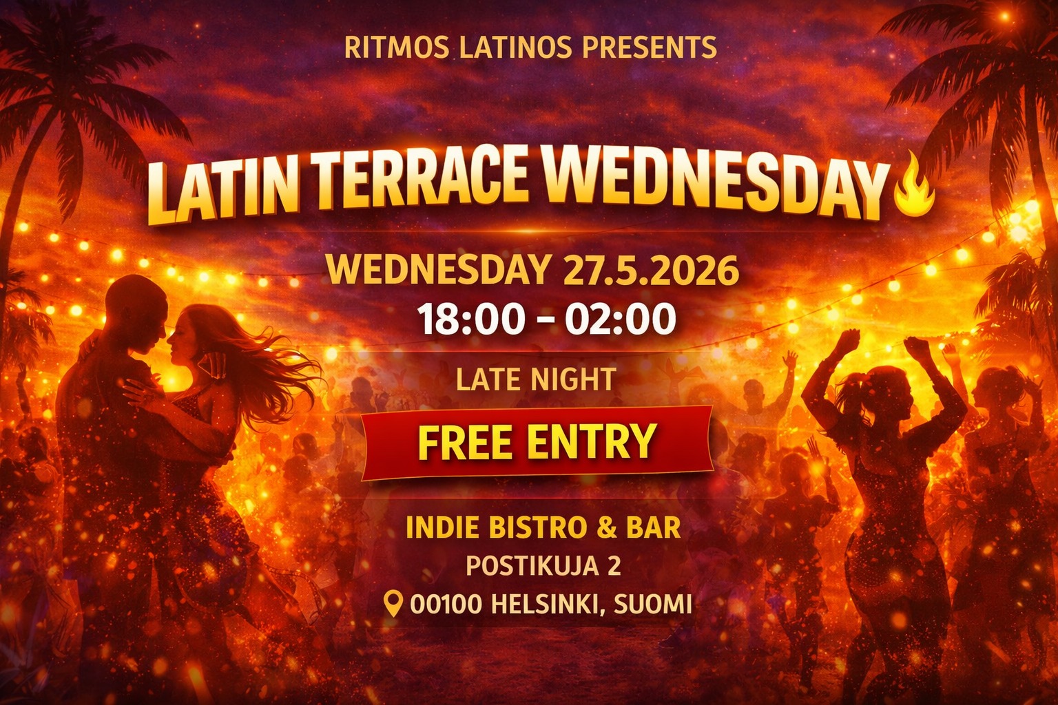 Latin Terrace Wedenesday