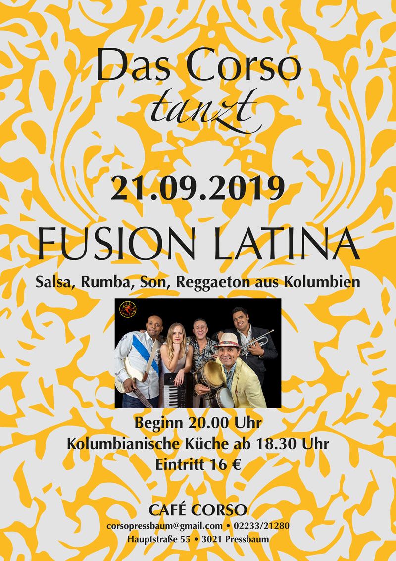 Karibik tropical mit fusion latina