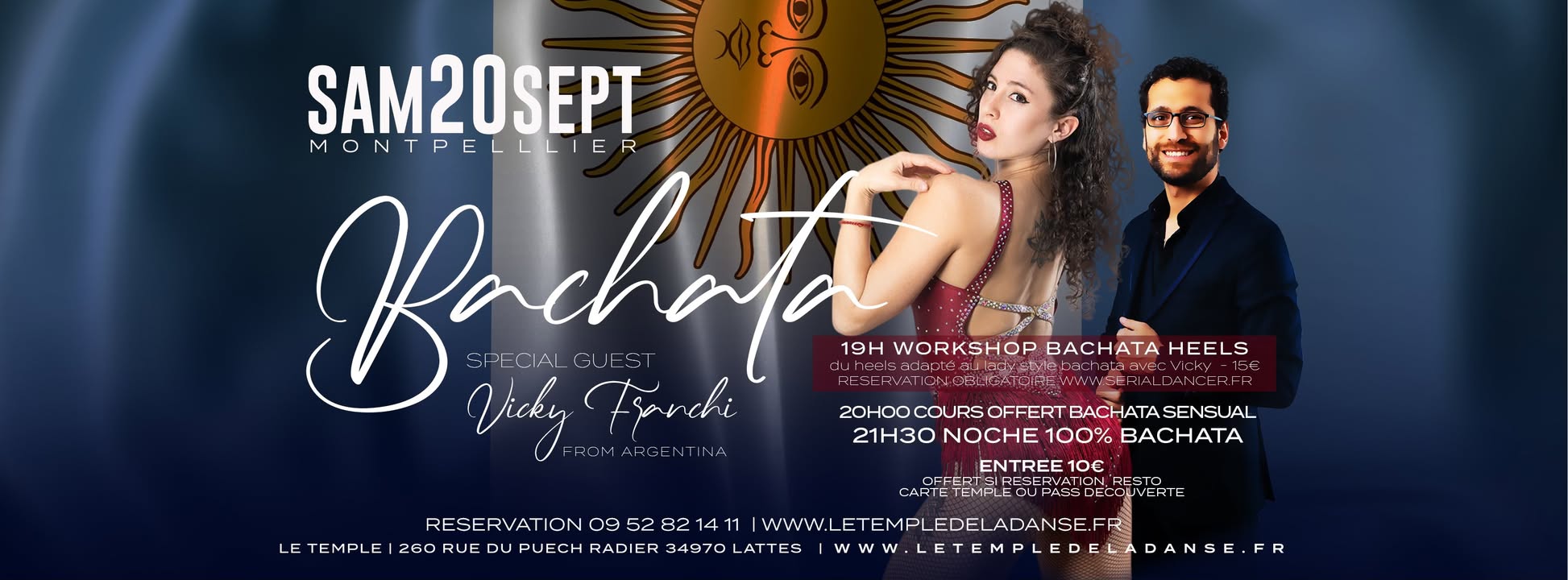 Bachata Heels & Party workshop + soirée - guest Vicky Franchi & Dj Smile