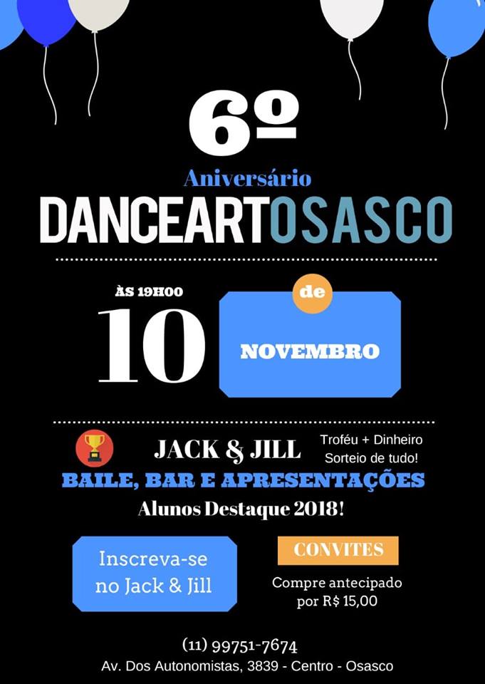 Baile de aniversário Dance Art 6 Anos - 10 11