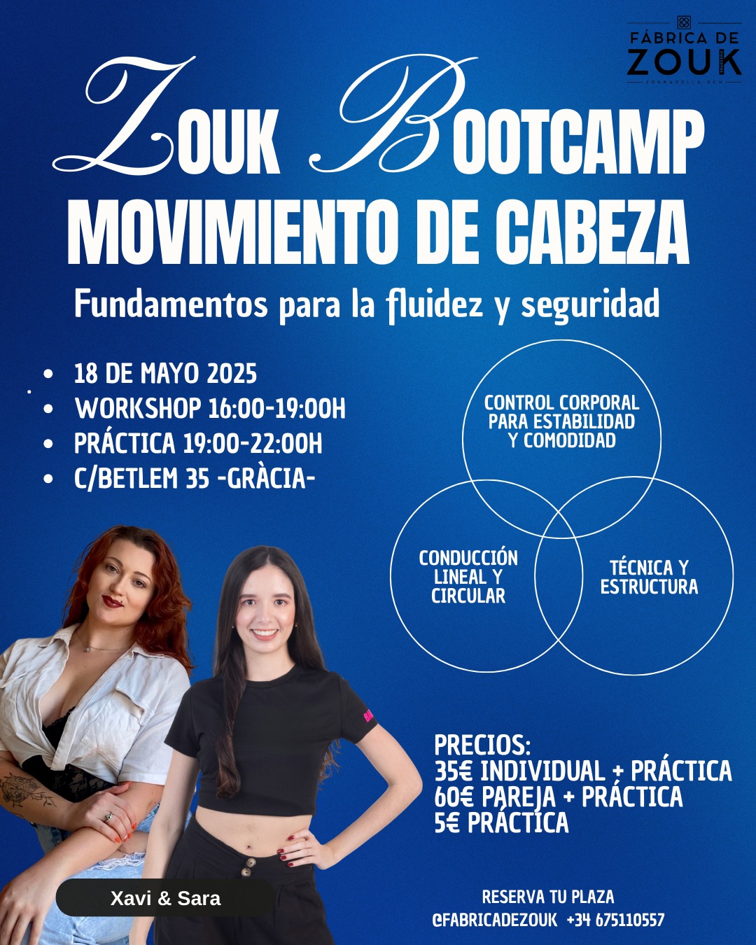ZOUK BOOTCAMP -MOVIMIENTO DE CABEZA - & SWEET PRACTICE