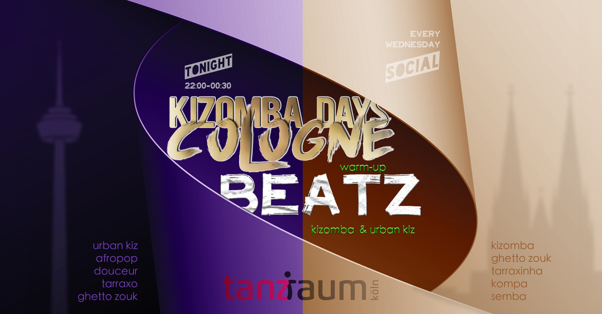 Kizomba Days Cologne Warm-up BEATZ 11 Sep Kizomba & Urban Kiz Edition