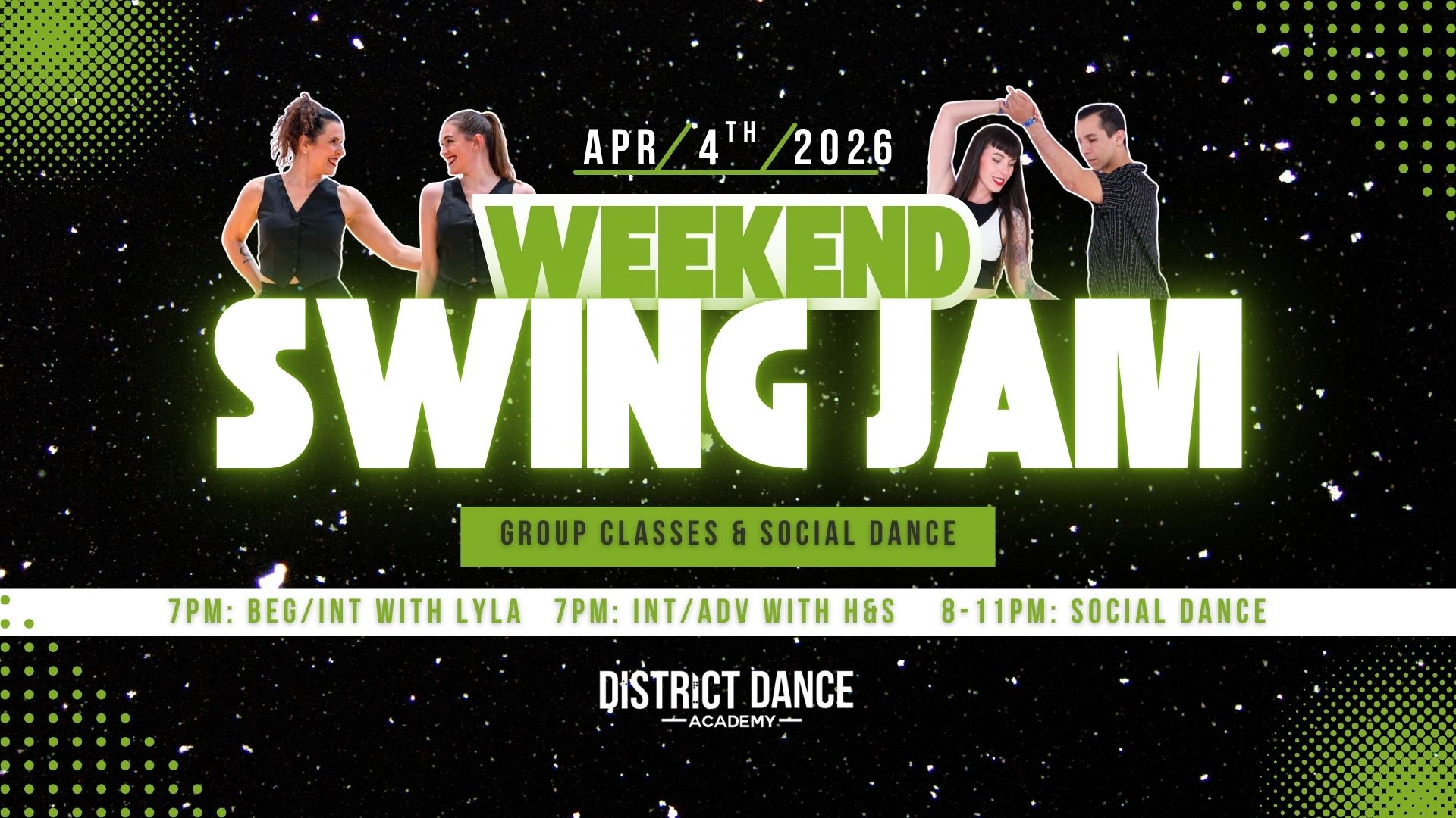 Weekend Swing Jam at District Dance Academy