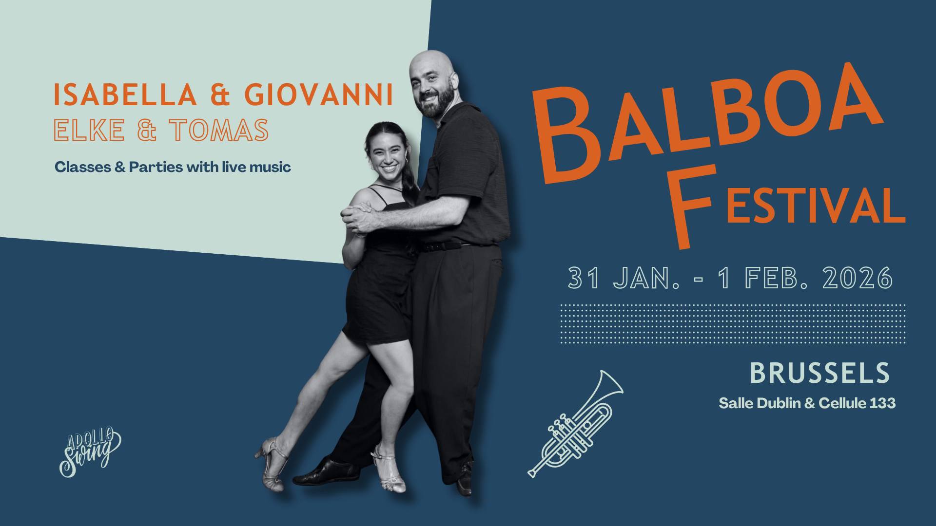 Balboa international Festival in Brussels - Classes and Parties