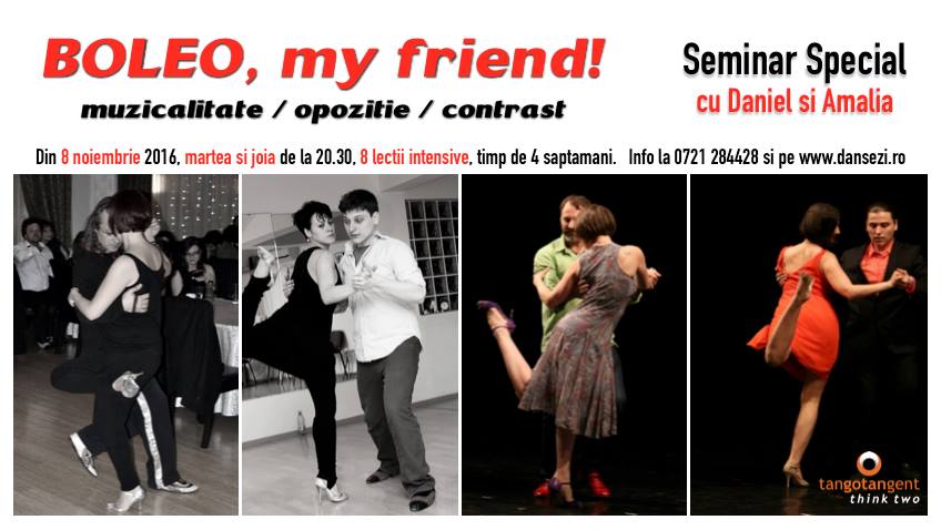 Seminar Special "Boleo, my friend" cu Daniel si Amalia la TT