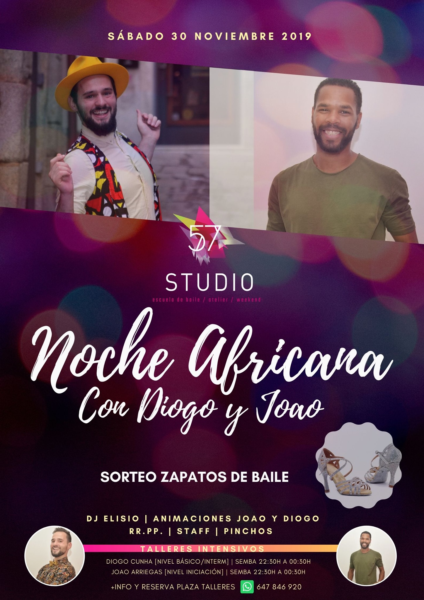 Noche africana con Diogo Cunha y Joao Arriegas