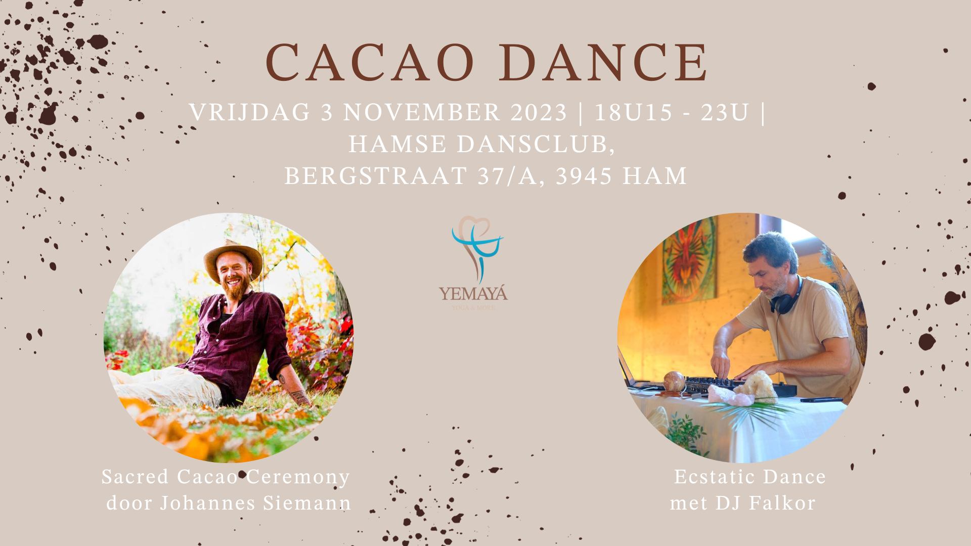 Cacao ecstatic dance met Johannes Siemann en DJ Falkor