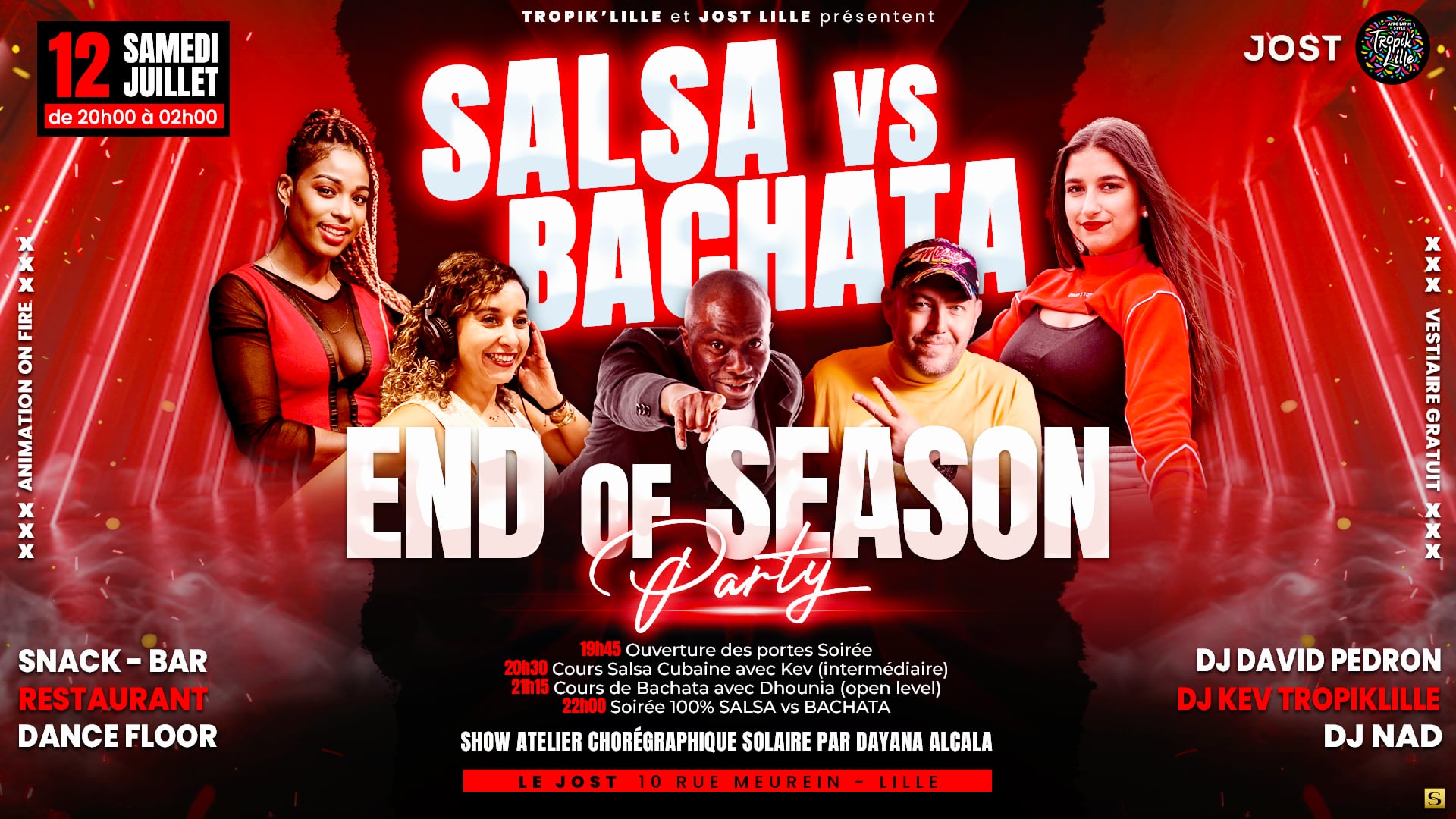End Of Season - Salsa & Bachata Party RED PARTY 💋