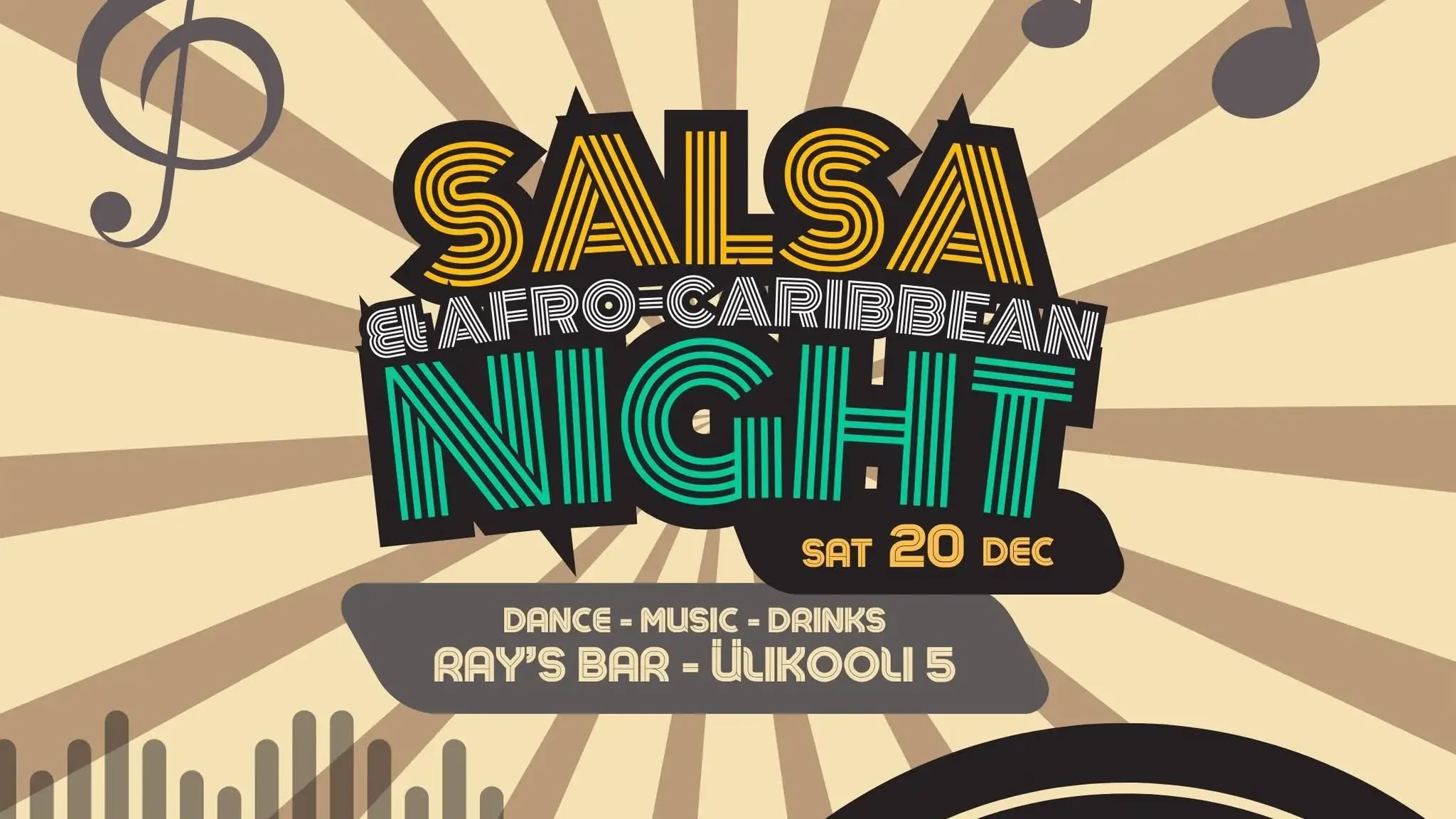 🌴 Salsa ja afro-kariibi õhtu Ray's baaris! 🕺💃