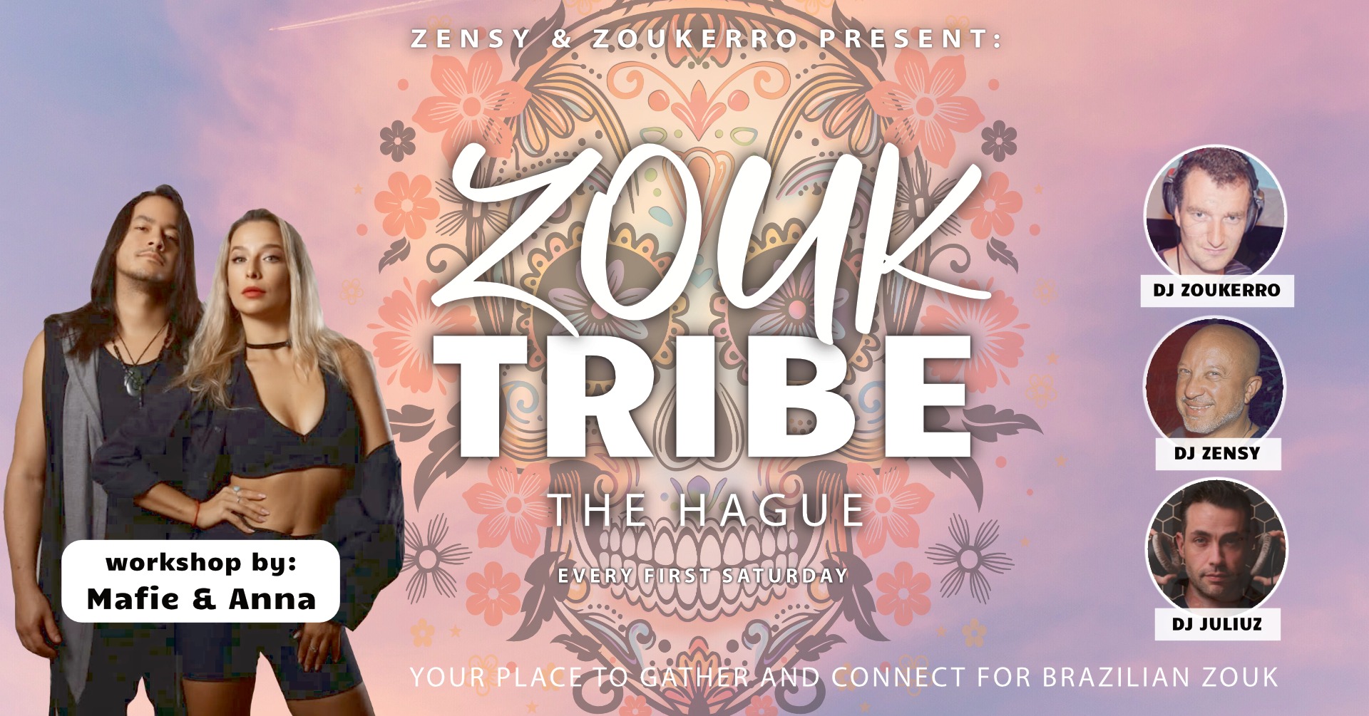 Zouk Tribe Night - Sat. 2 November XL Workshop by Mafie & Anna Día de los Muertos edition