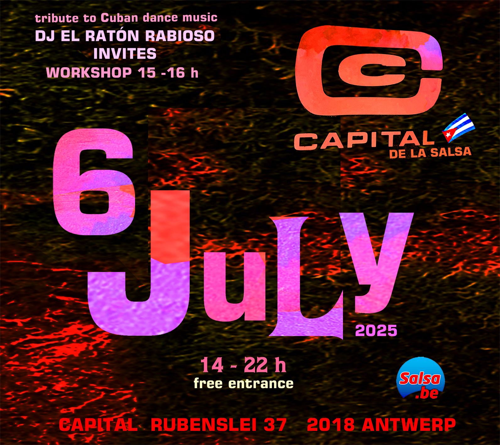 Capital de la Salsa Matinée Larga - Antwerp (B)