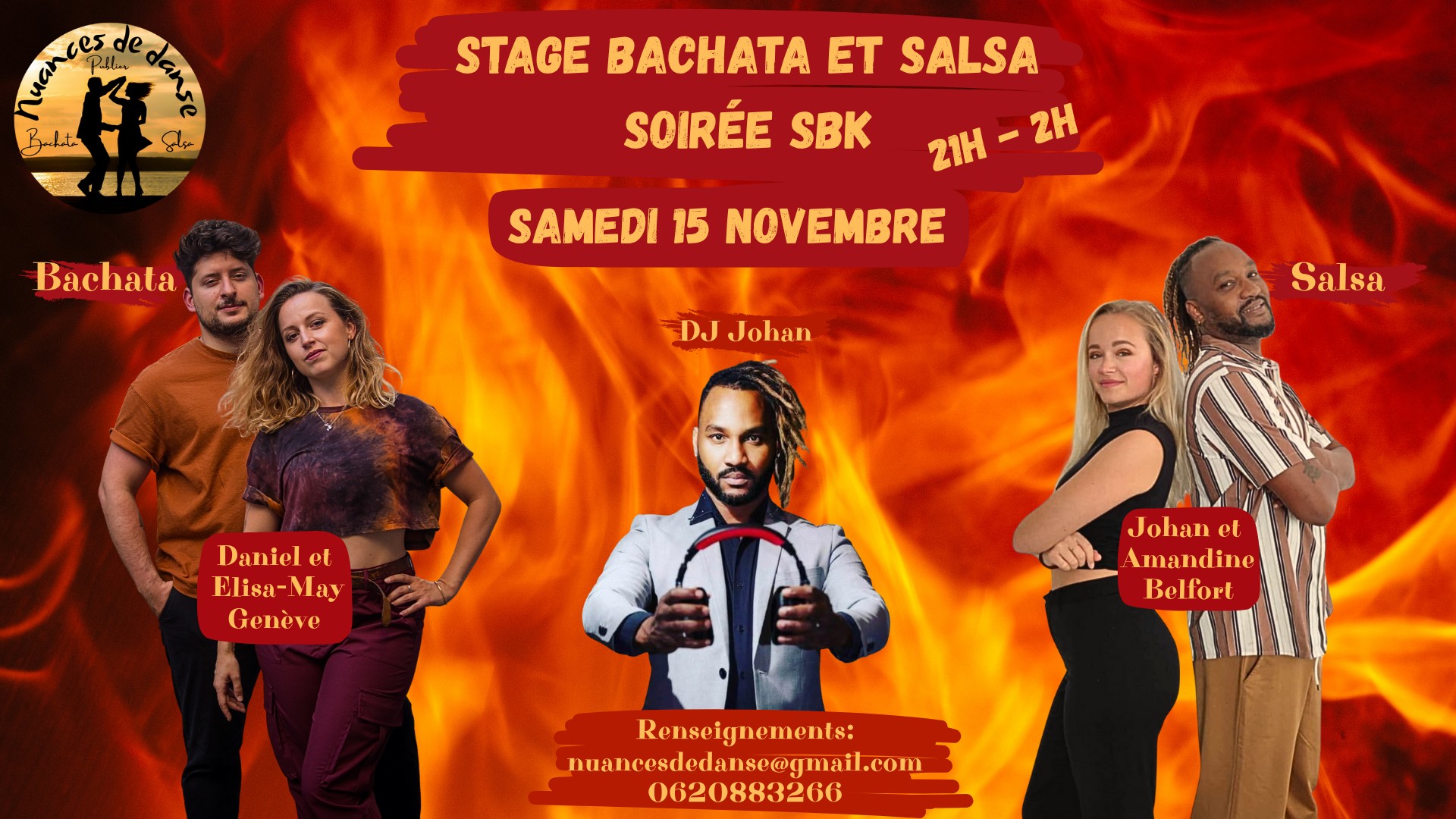stages Bachata et Salsa et soirée SBk