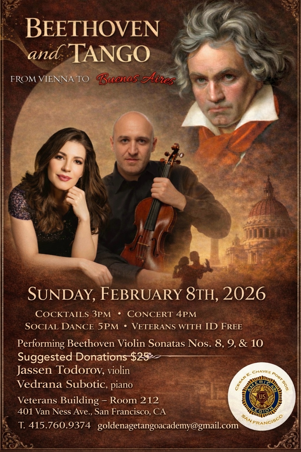 Beethoven & Tango with Jassen Todorov & Vedrana Subotic