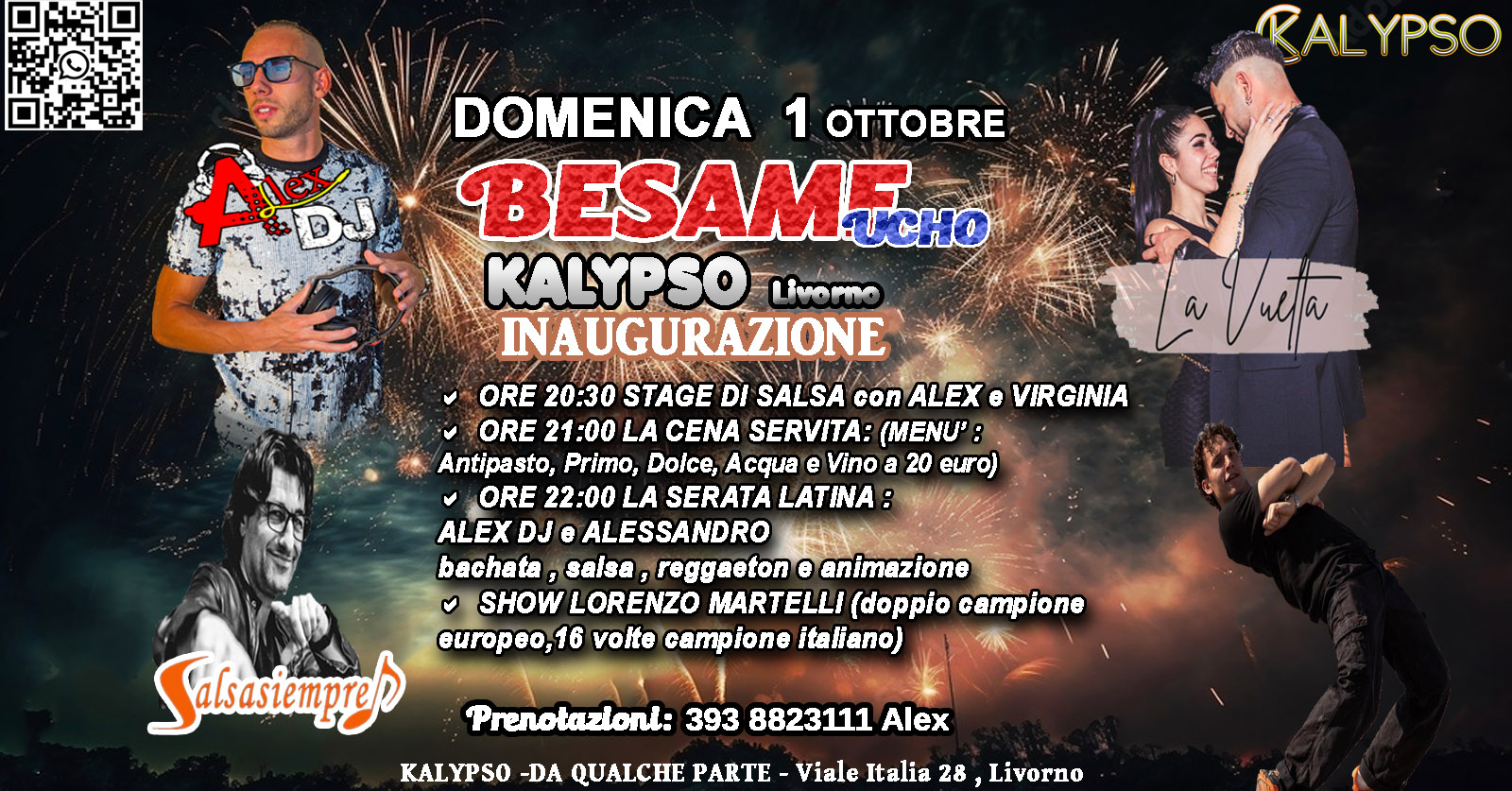 Domenica 01 10 23 KALYPSO Livorno ๐๐๐๐๐๐ ๐๐ฎ๐๐ก๐จ Inaugurazione