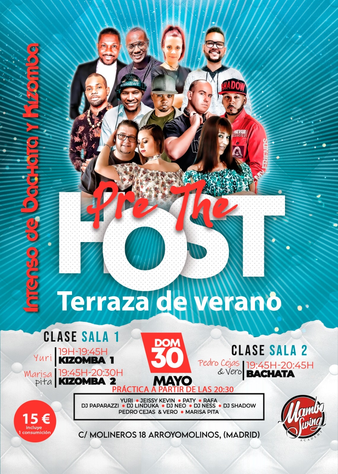 FIESTA ESPECIAL THE HOST EN MAMBO SWING - DOMINGO 30 DE MAYO
