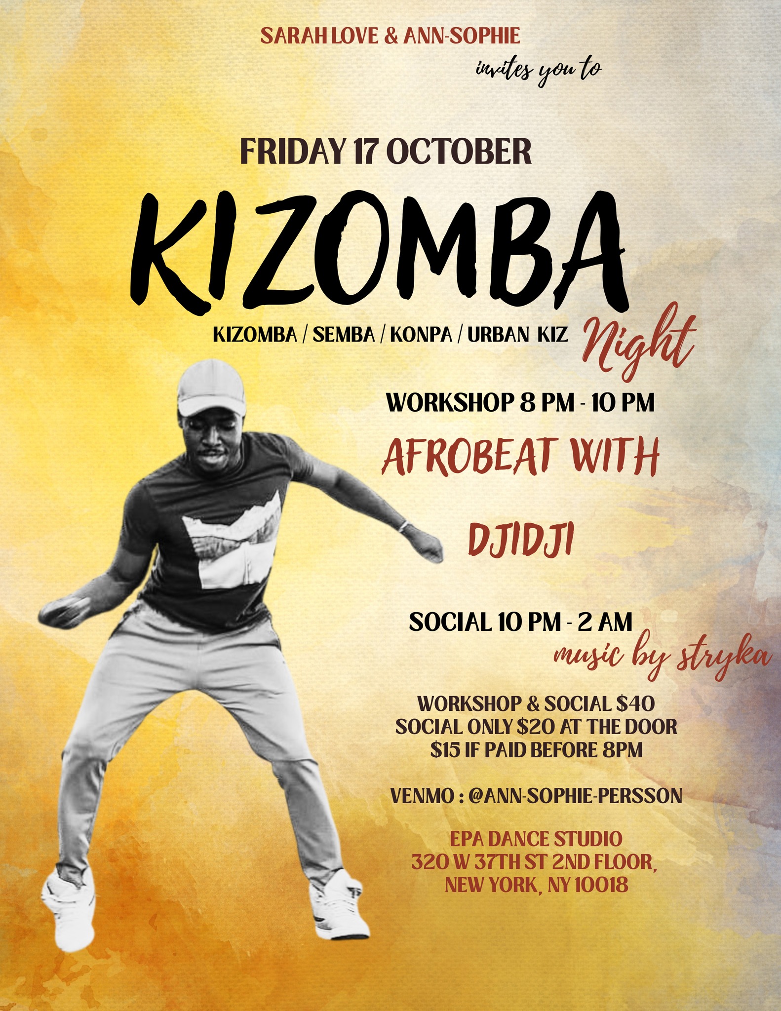 Kizomba Night with Afrobeat Workshop