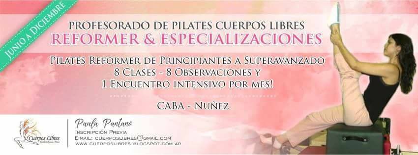 Profesorado Pilates Reformer Cuerpos Libres (Junio a Diciembre)