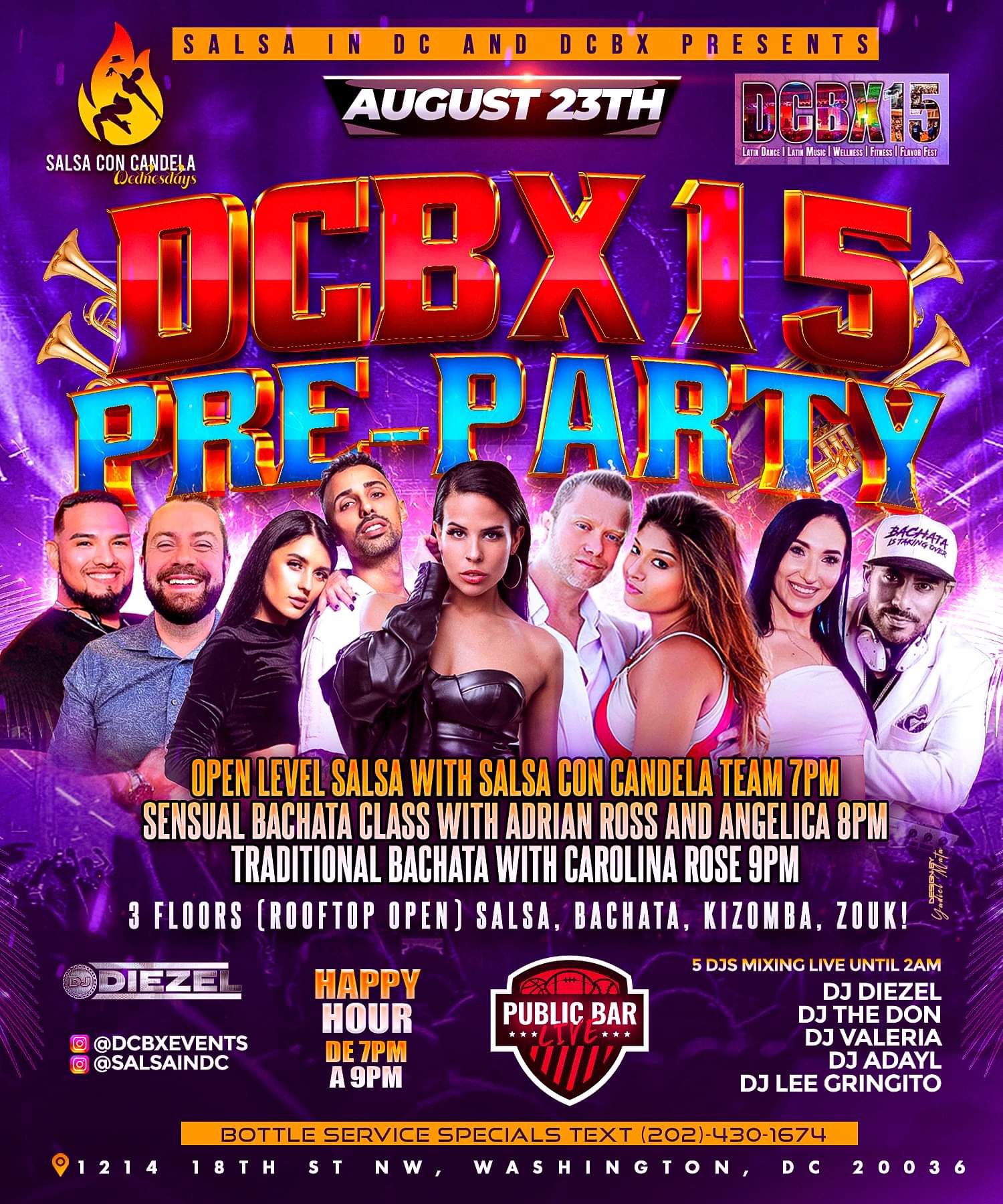 DCBX15 Pre-Party at Salsa con Candela