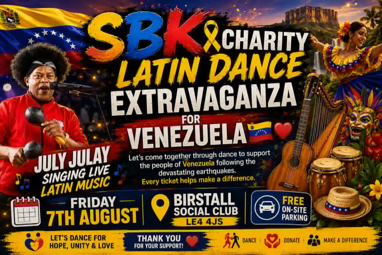🎗️ SBK CHARITY LATIN DANCE EXTRAVAGANZA FOR VENEZUELA 🇻🇪❤️