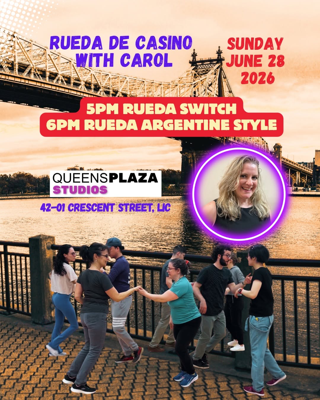 Rueda de Casino Workshops with Carol - Sunday June 28th 5-7pm