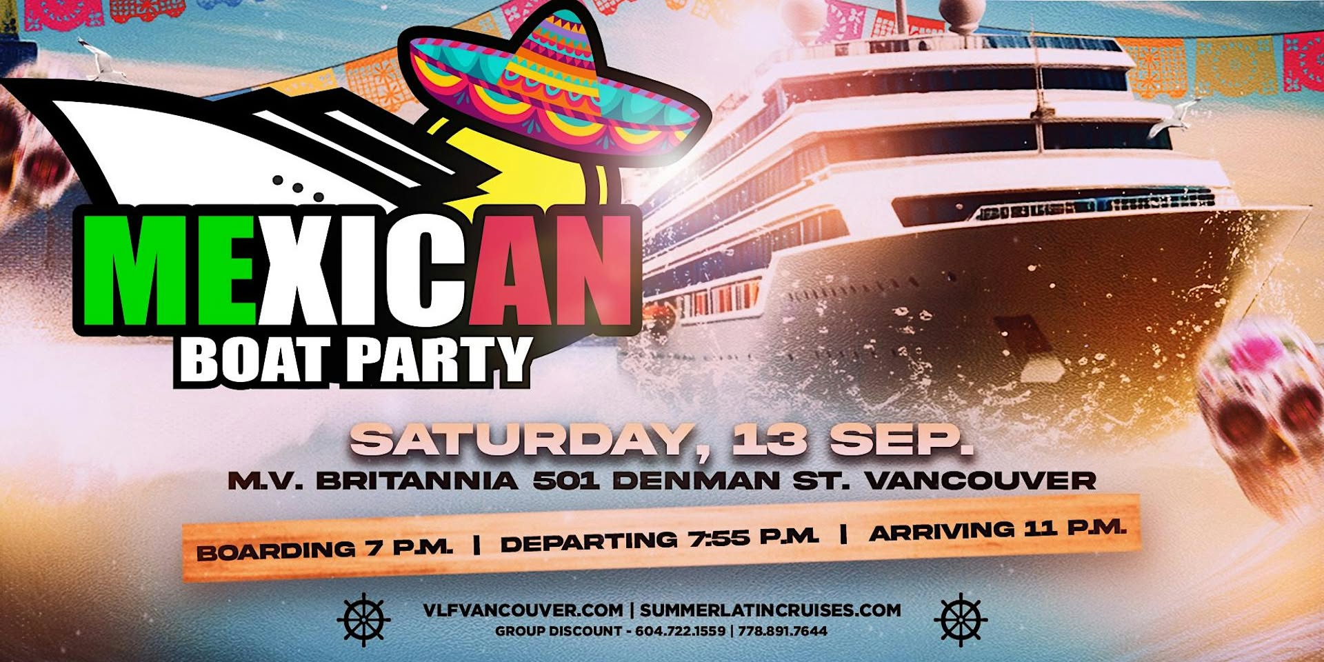 Latin Cruises 9 MEXICAN Boat Party 2025