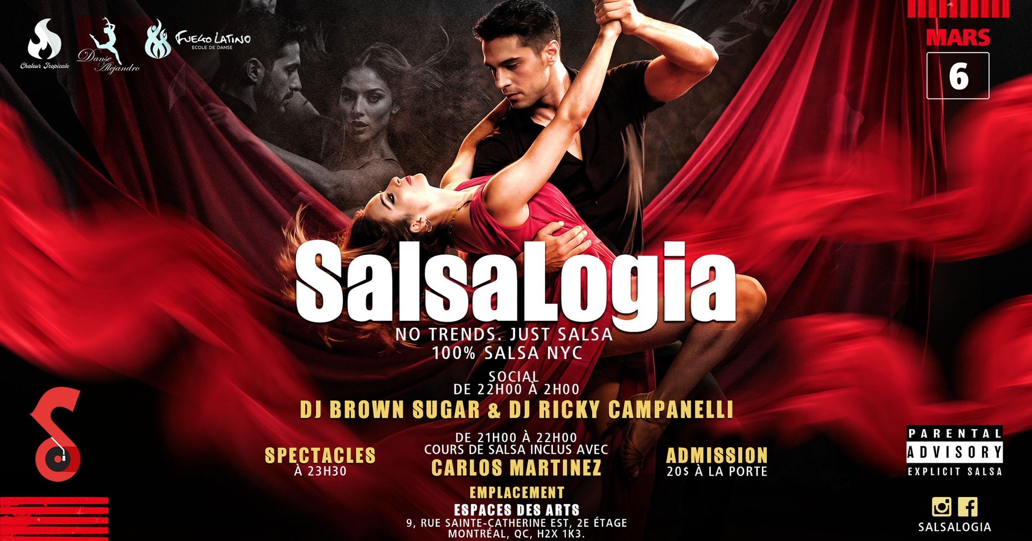 SalsaLOGIA - 100% Salsa NYC, Vendredi 6 Mars 2026