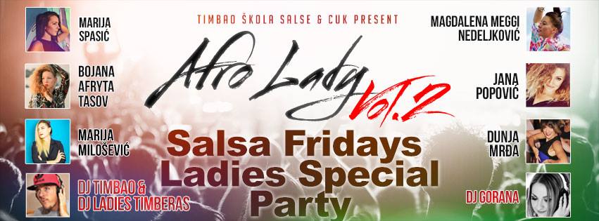 Salsa Friday Ladies Special 15. Decembar Afro Lady Day Vol. 2 - CUK