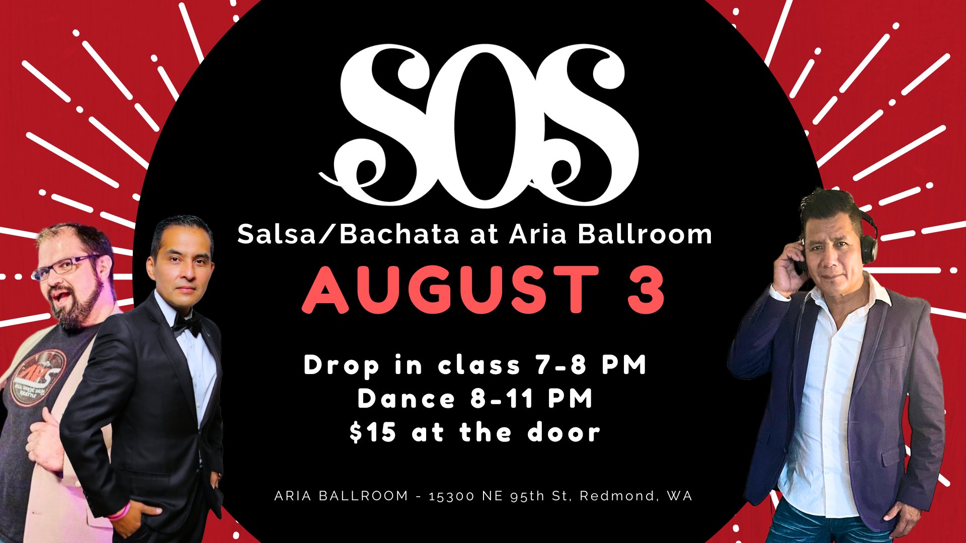 eSOeS - August 3 Salsa Bachata at Aria Ballroom with DJ 206