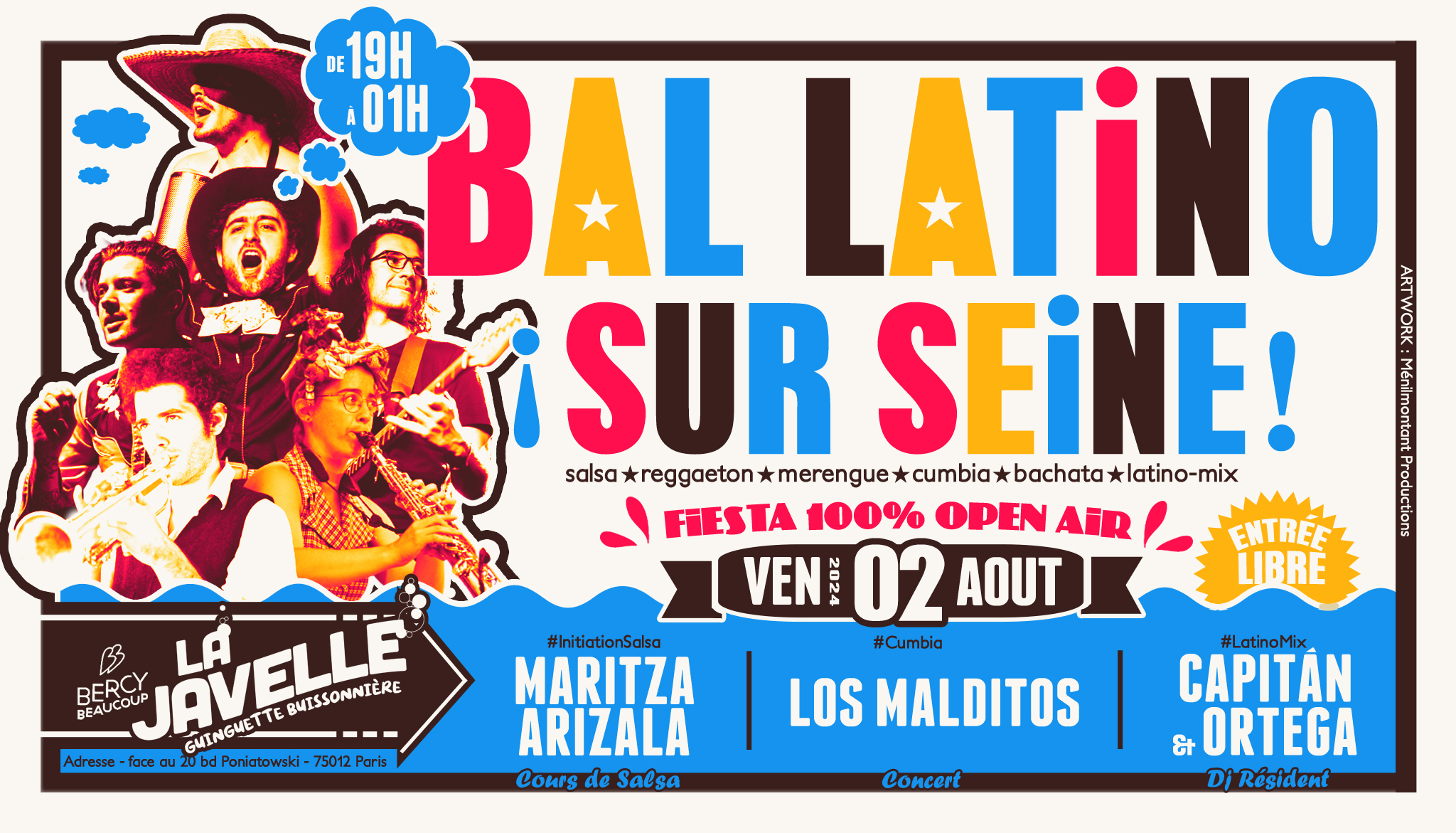 BAL LATiNO SUR SEiNE 2024 🌴#8🌴 Fiesta Latina Open Air XXXL Gratuite Paris 12è