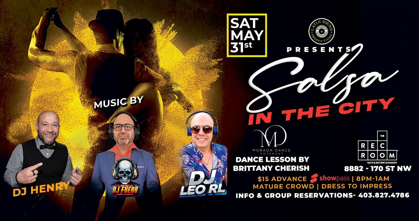 SALSA IN THE CITY @ THE REC ROOM WEM