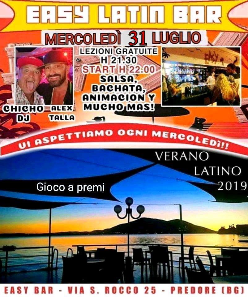 Mercoledi Latino Easy Bar Predore Ingresso Libero Sul Lago Iseo